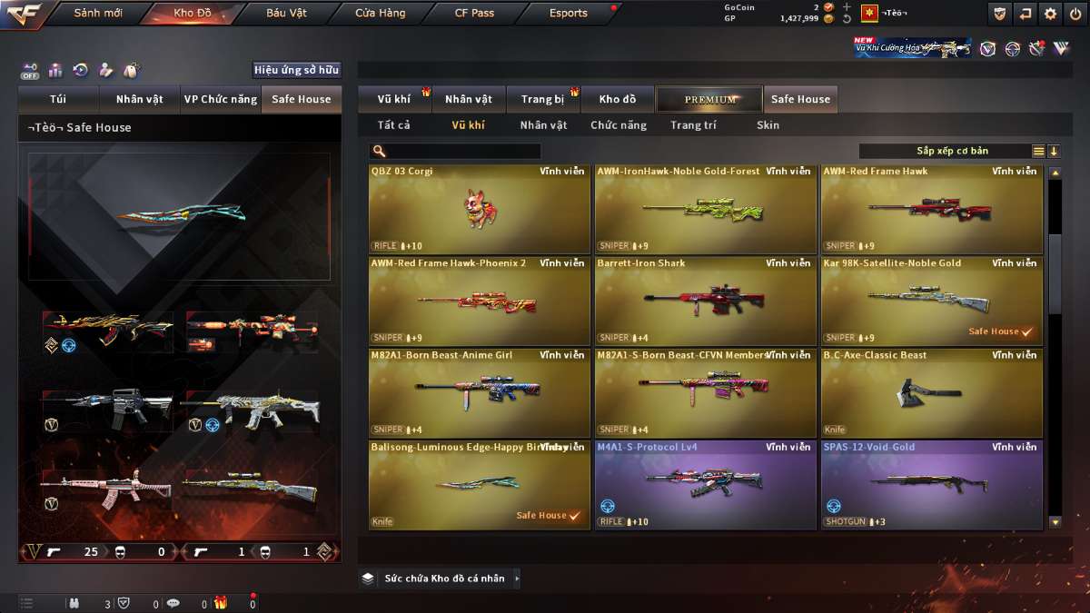 shop acc cf uy tin gia re